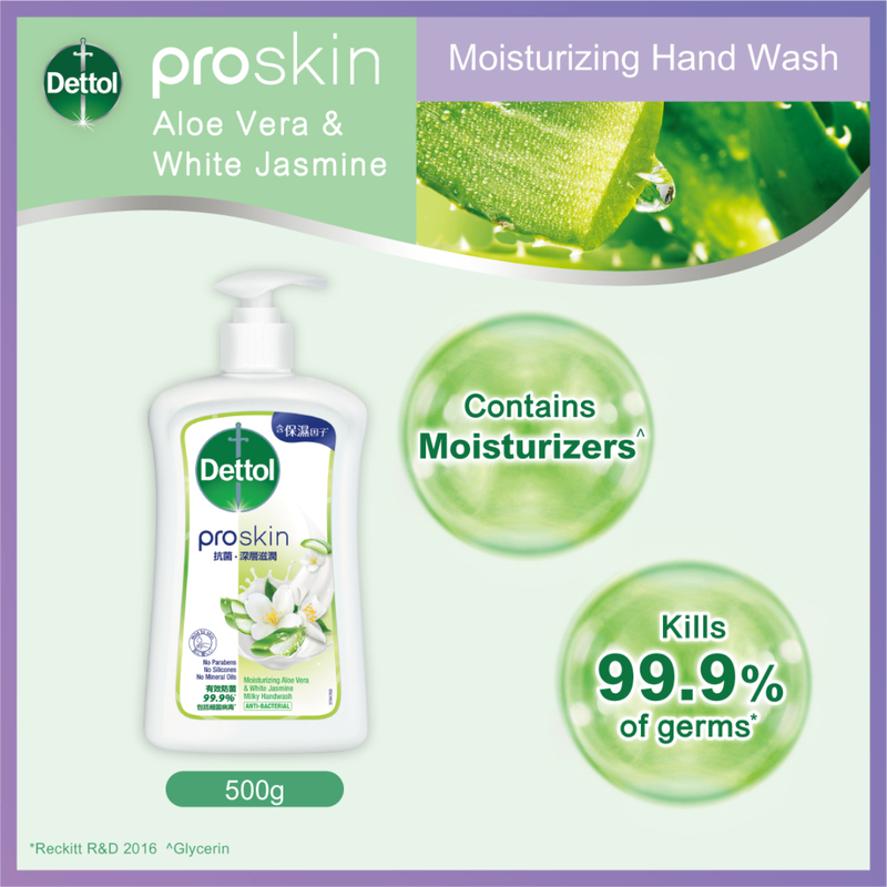 Dettol ProSkin Aloe Vera & White Jasmine Moisturizing Handwash 500g