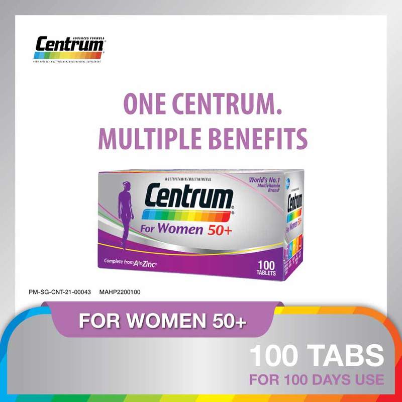 Centrum For Women 50+ Multivitamin, 100 tablets