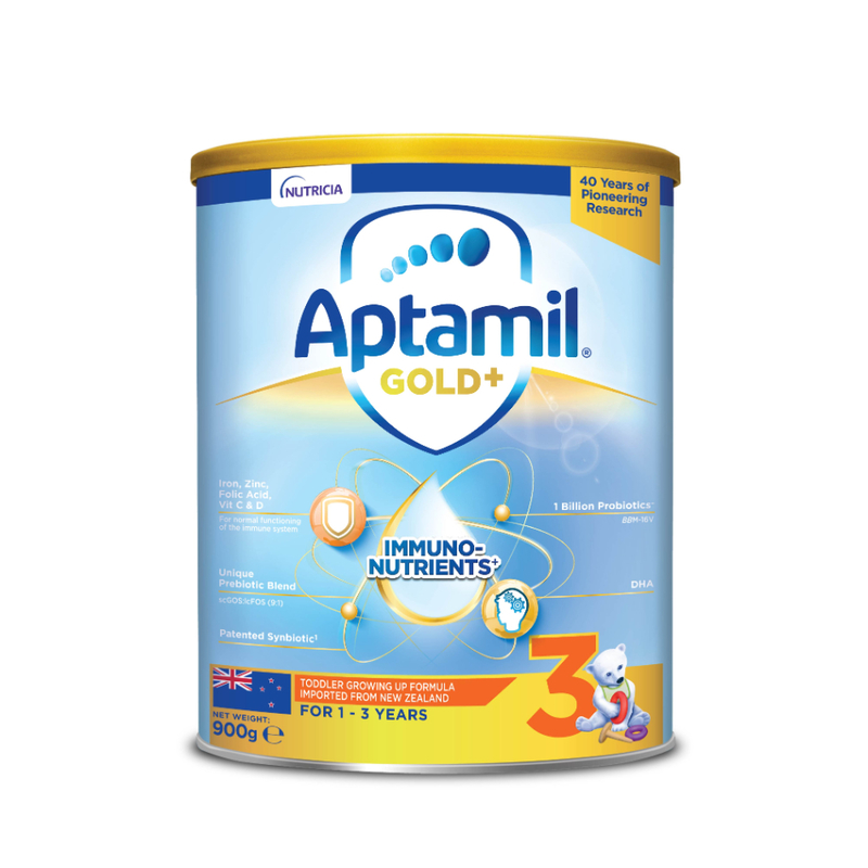 Aptamil Gold Toddler Growing Up Formula Stage 3 900g Guardian