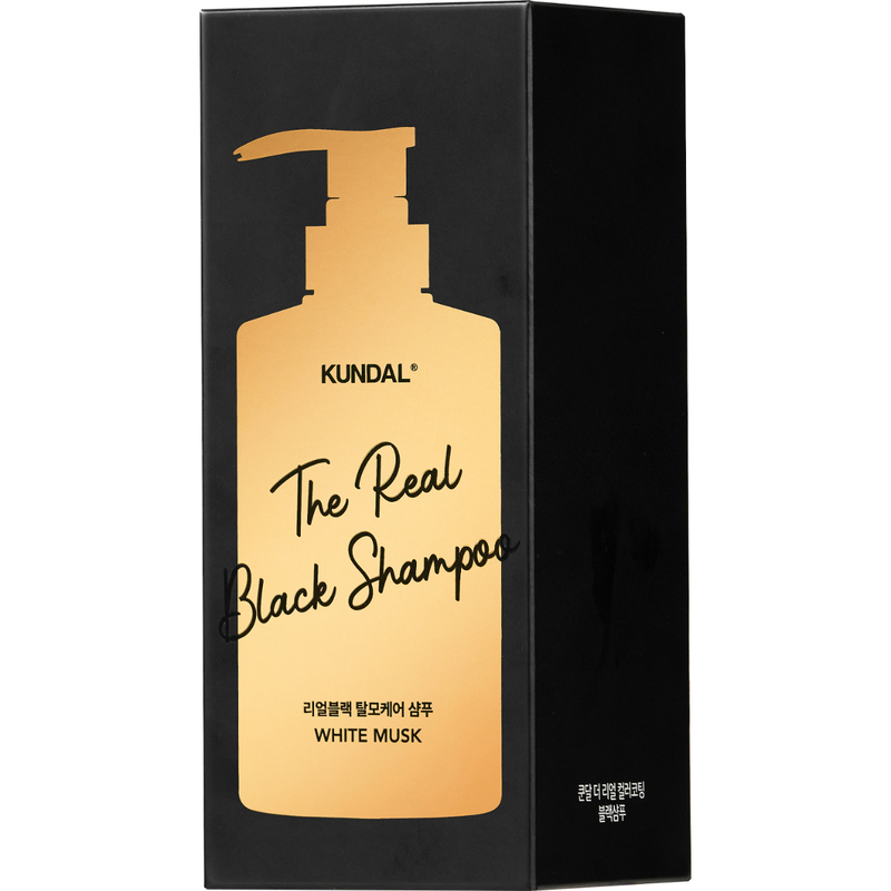 Kundal The Real Color Coating Black Shampoo (White Musk) 500ml