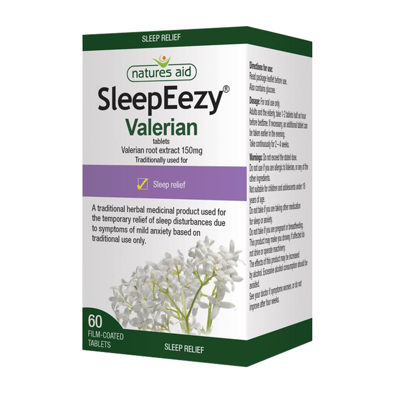 Natures Aid SleepEezy Valerian 150mg, 60 tablets