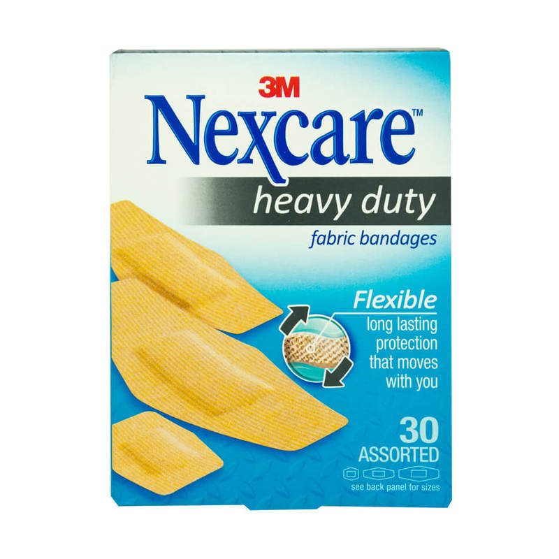 Nexcare Heavy Duty Fabric Bandages, 30pcs