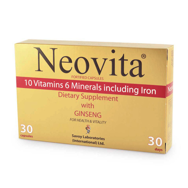 Neovita Dietary Supplement with Ginseng, 30 capsules