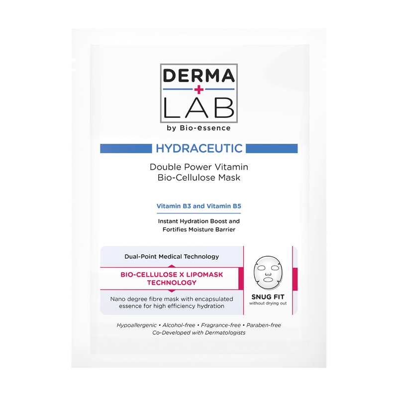 Derma Lab Double Vitamin Bio-Cellulose Mask 25mlx3