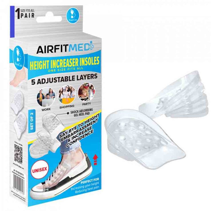 Airfit Medi Footcare Height Increaser Insoles Foot Care Health