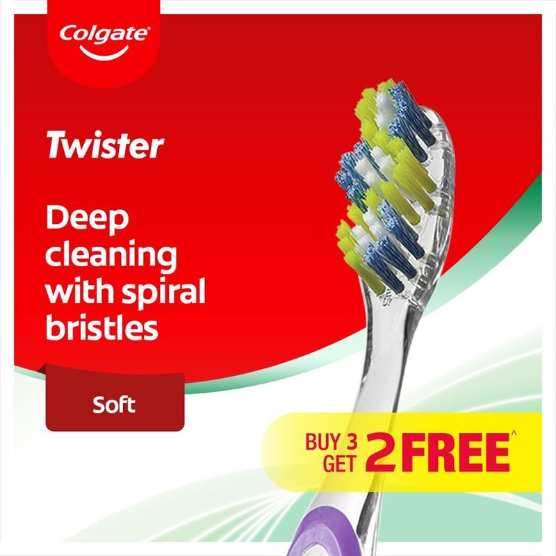 Colgate Twister Soft Toothbrush B3F2