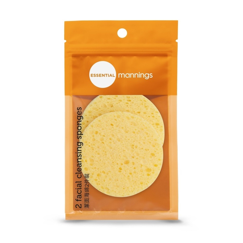 Essential Mannings Facial Cleansing Sponges 2pcs