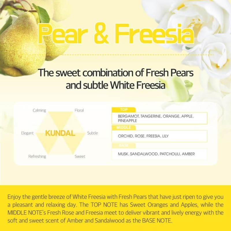 KUNDAL Honey & Macadamia Pure Body Wash 500ml Pear & Freesia
