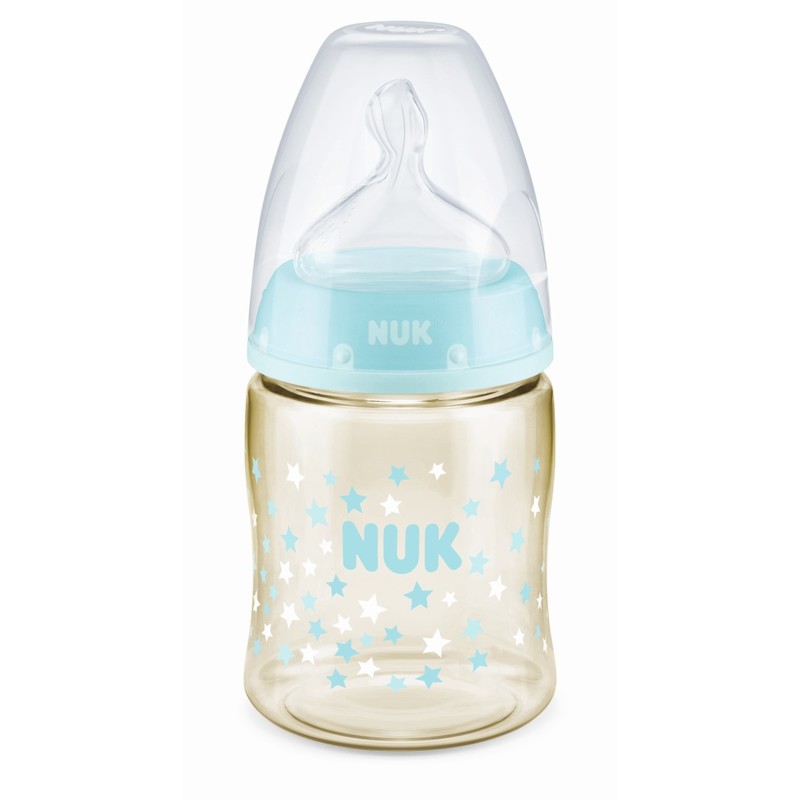 NUK Pch PPSU Bottle with Silicon Teat (0-6 Months) (Random Color) 150ml