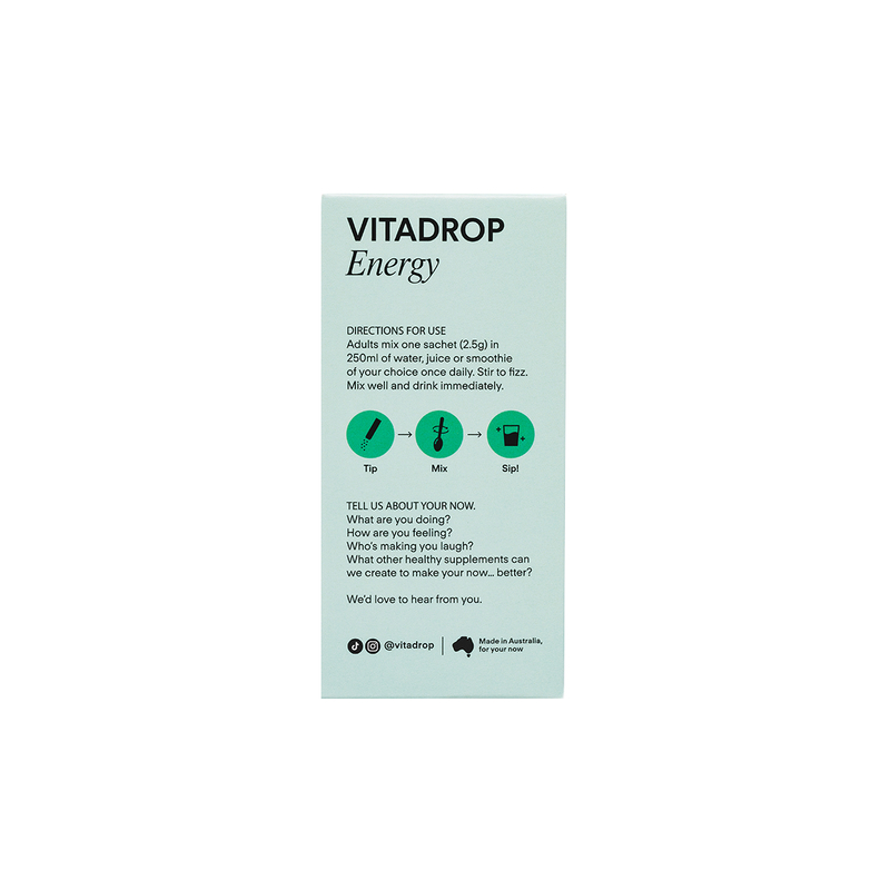 Vitadrop Energy 2.5g x 21 Sachets