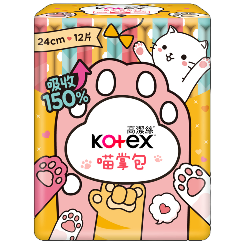 Kotex Paw Pad Sut 24cm 12pcs