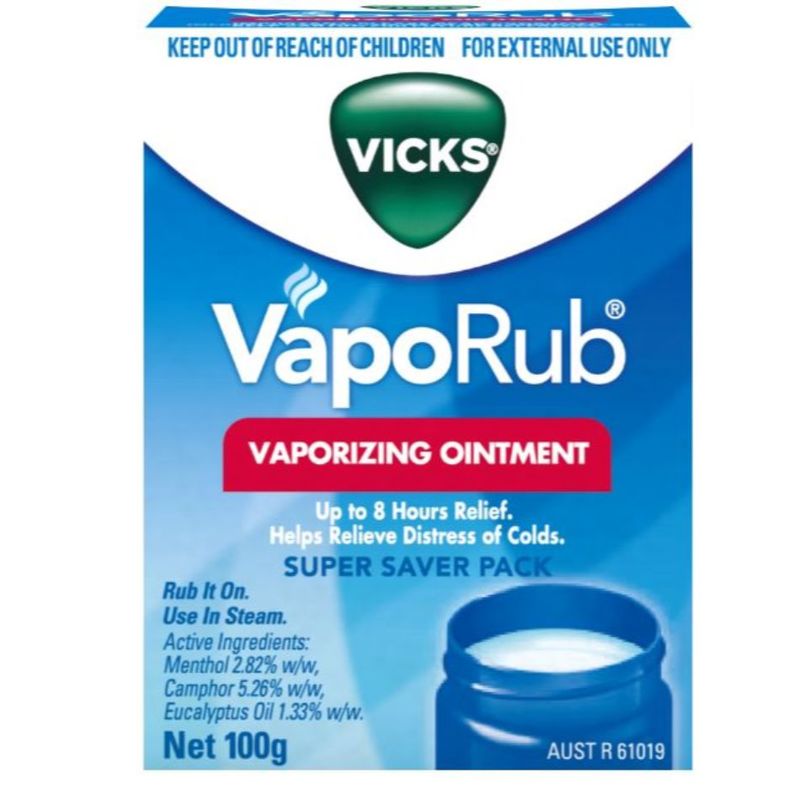 Vicks Vaporub 100g Cough Cold And Allergy Health Guardian Singapore