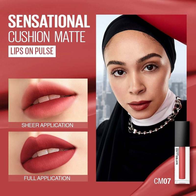 Maybelline Color Sensational Cushion Matte CM07 Lips on Pulse | Lipstick |  Lips | Makeup | Guardian Singapore