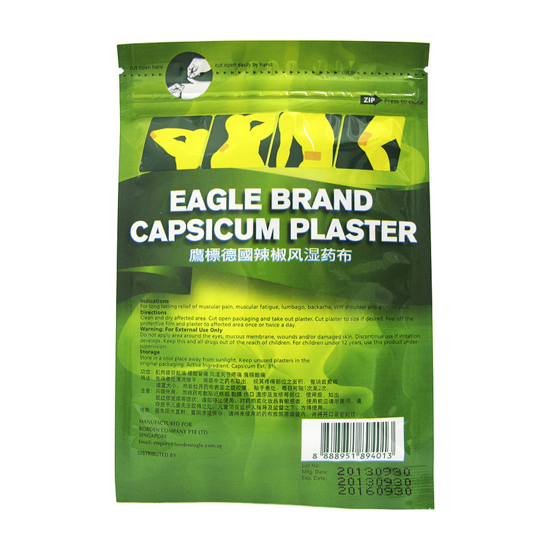 Eagle Capsicum Plaster, 6pcs