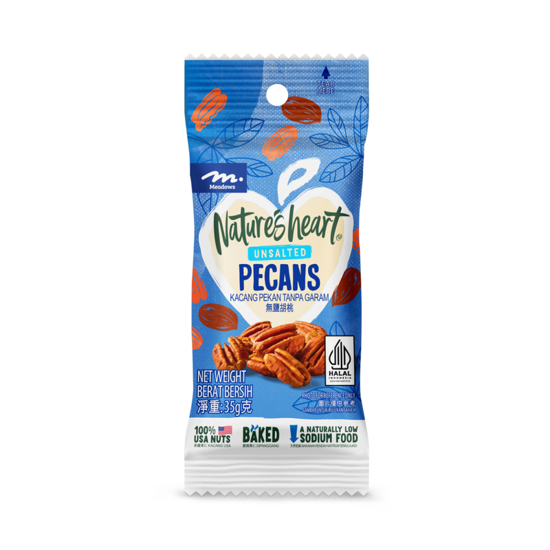 Meadows Nature's Heart Unsalted Pecans 35g (Random Distribution)