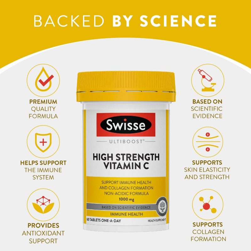 Swisse Ultiboost High Strength Vitamin C 60 Tabs
