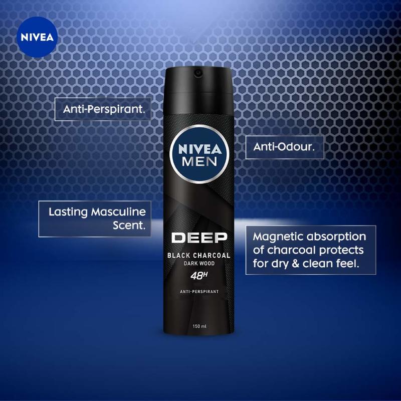 Nivea Men Deep Deodorant Spray, 150ml