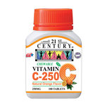 21st Century Vitamin C 250mg Orange Chewable 100s