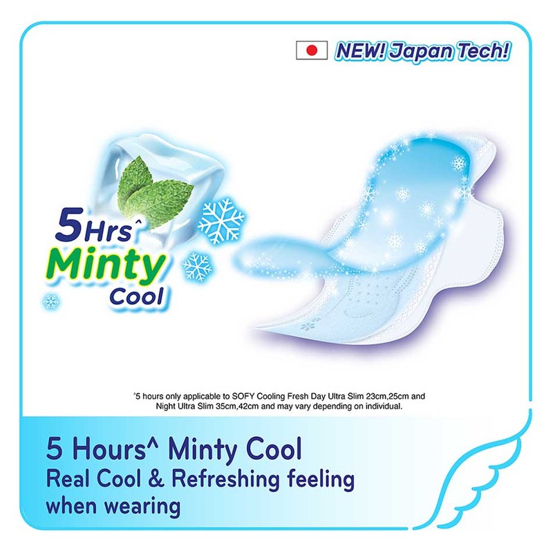 Sofy  Cooling Fresh Day Ultra Slim Wing 25cm 14s
