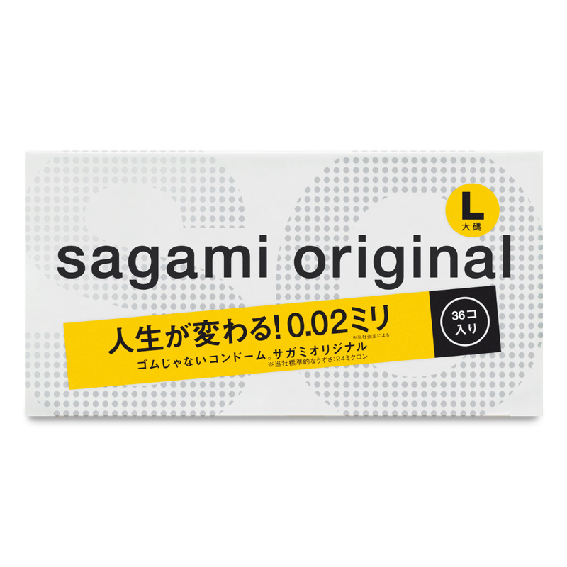 Sagami Original 0.02 L-size 58mm PU Condom 36pcs