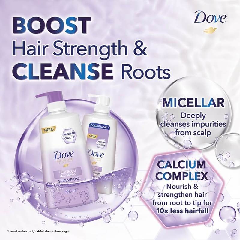 Dove Hair Boost Nourishment Micellar Shampoo 680ml Guardian Singapore 