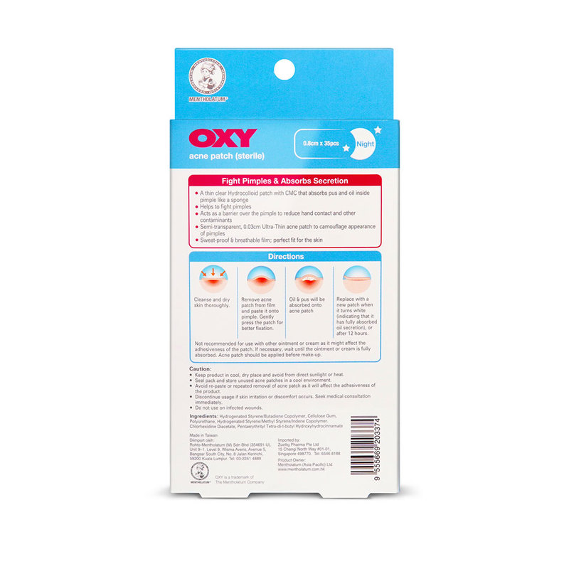 Oxy Anti-Bacterial Acne Patch 0.03cm, 35pcs