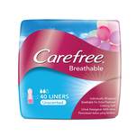Carefree Pantyliner Breathable Unscented, 40pcs