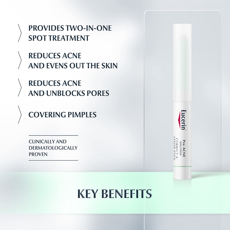 Eucerin Pro Acne Solution correct and Cover Stick, 2.5g