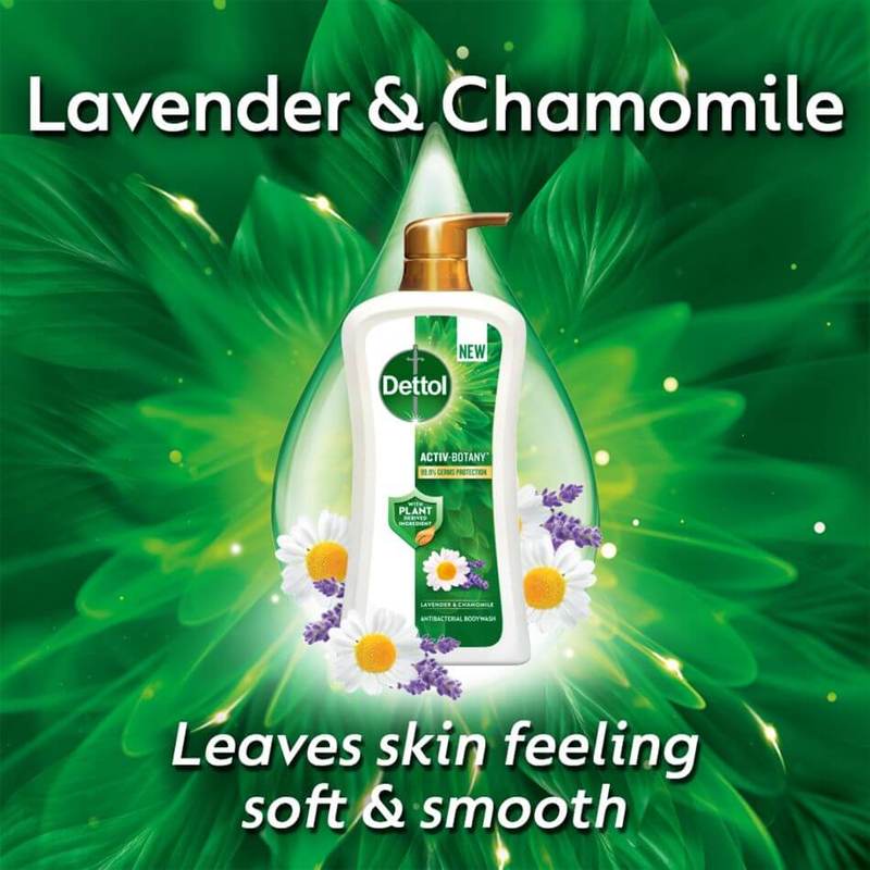 Dettol Activ Botany Anti Bacterial Body Wash Lavender And Chamomile 850g