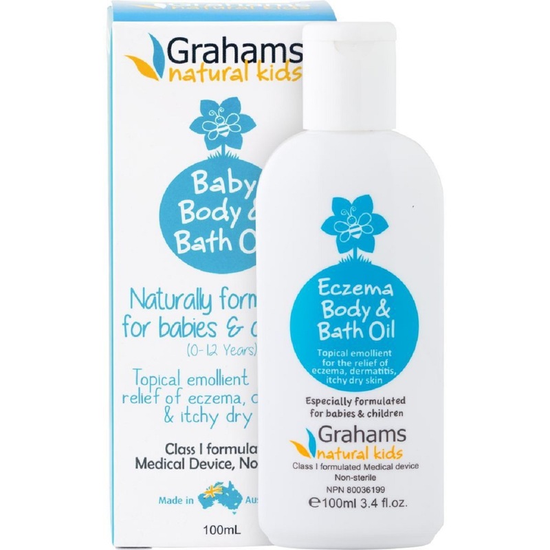 Grahams Natural Baby Eczema Body/Bath Oil 100ml