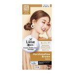 Liese Creamy Bubble Color Marshmallow Brown 108ml - DIY Foam Hair Color with Salon Inspired Colors