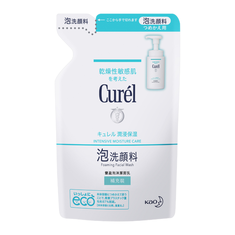 Curel 豐盈泡沫潔面乳補充裝 130ML