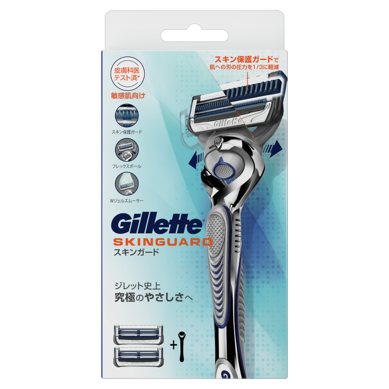 Gillette SkinGuard Manual Razor 1pc + Blades 2pcs