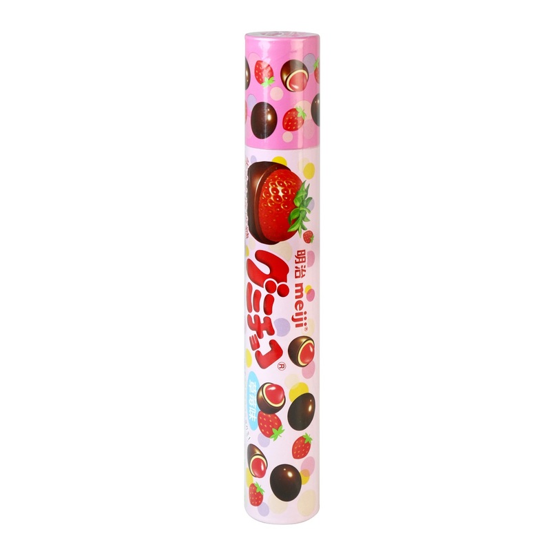 Meiji Strawberry Gummy Chocola Tube 96 g