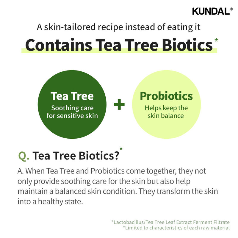 KUNDAL Tea Tree Biotics Acne Body Wash - Apple Green Tea 500ml