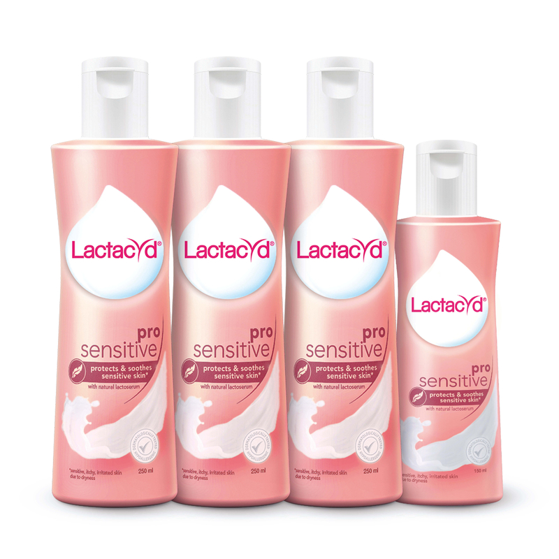 Lactacyd Pro Sensitive Feminine Wash 250ml x 3pcs Lactacyd Mannings