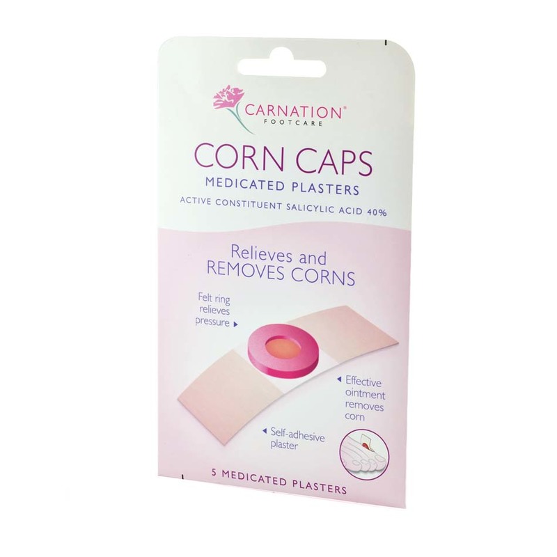 Carnation Footcare Corn Caps Medicated Plasters, 5pcs