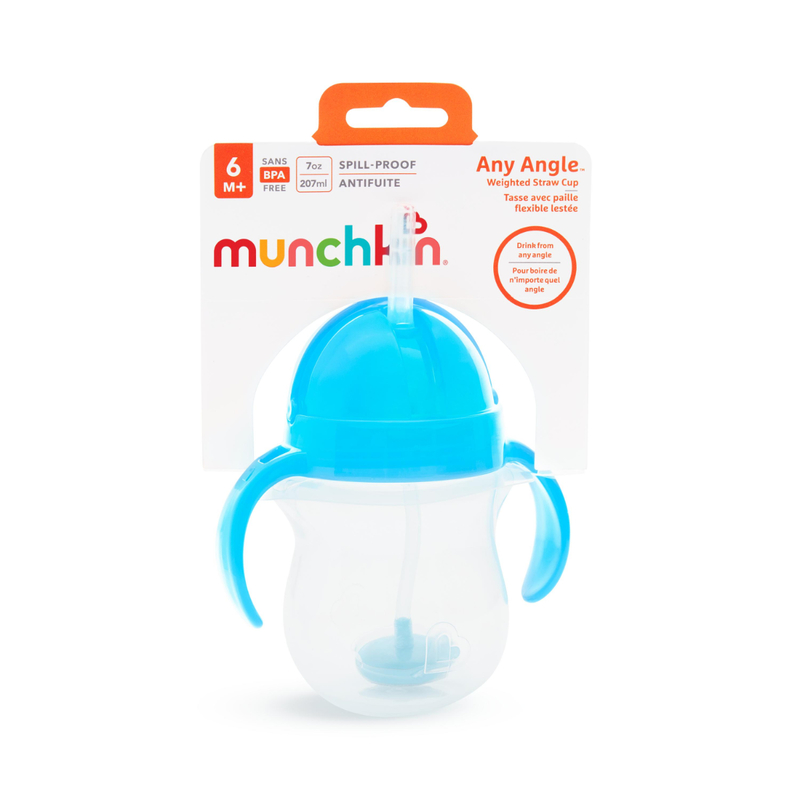 Munchkin幼兒防漏重力球翻鬥杯帶手柄 (顏色隨機)  207毫升