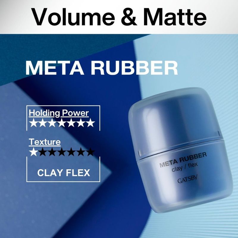 Gatsby Meta Rubber Clay Flex 65g