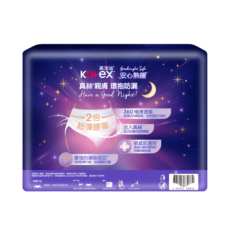 Kotex Goodnight Soft Overnight Pant Trial Pack (M-L) 1pc