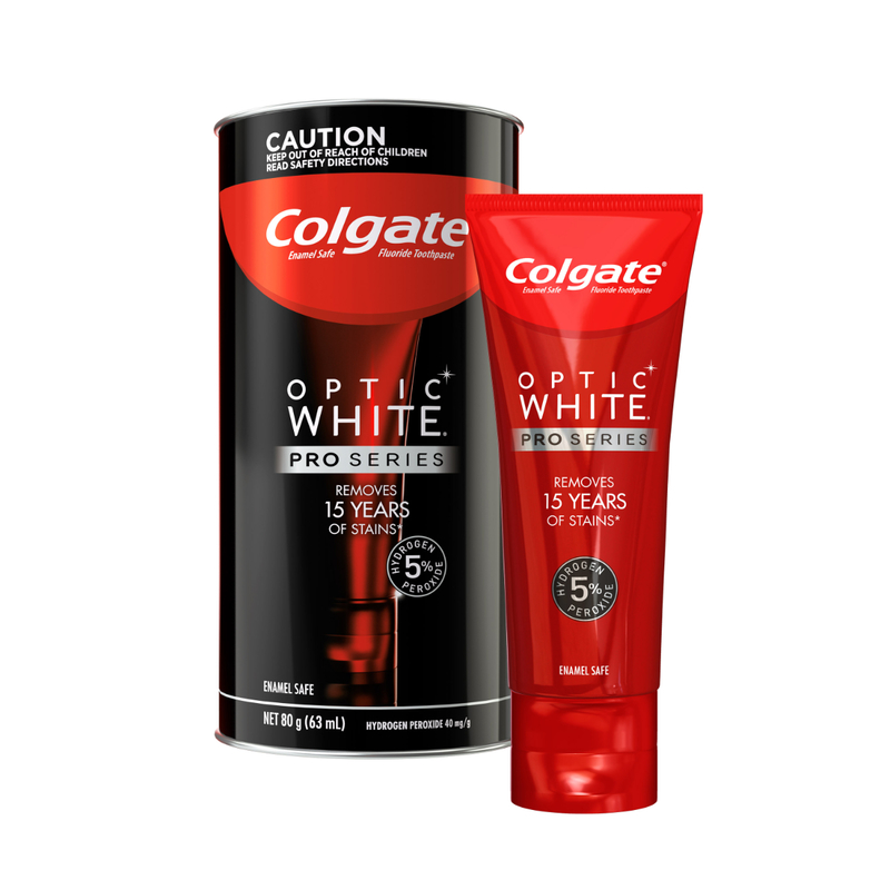 Colgate Optic White Pro Series Hydrogen Peroxide 5% Whitening Toothpaste 80g