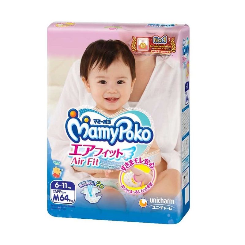 MamyPoko Air Fit Tape Diaper M 64pcs