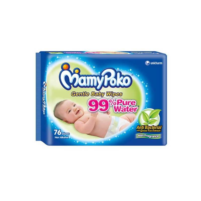 MamyPoko Gentle Baby Wipes Antibacterial 76s