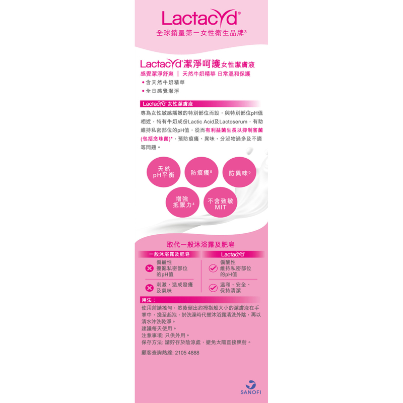 Lactacyd All-Day Care Feminine Wash 150ml