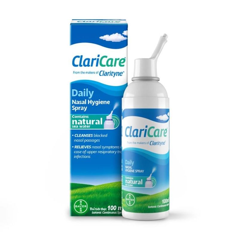 Claricare Daily Nasal Hygiene Spray 100ml | Cough, Cold & Allergy ...