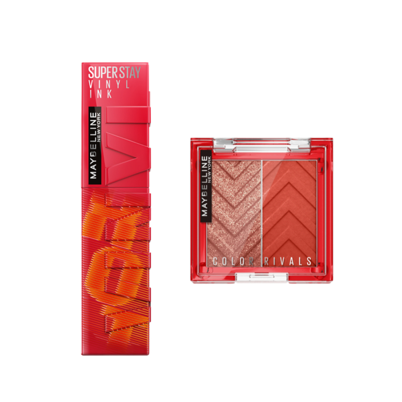 Maybelline Hot Pot Limited Collection Extra Hot Lip & Eye Set 1 Set