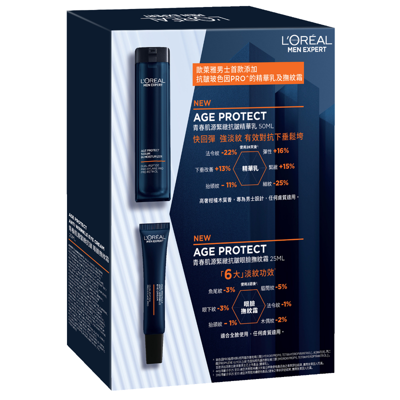 L'Oreal Paris Men Expert Age Protect Eye + Serum Set 50ml + 25ml