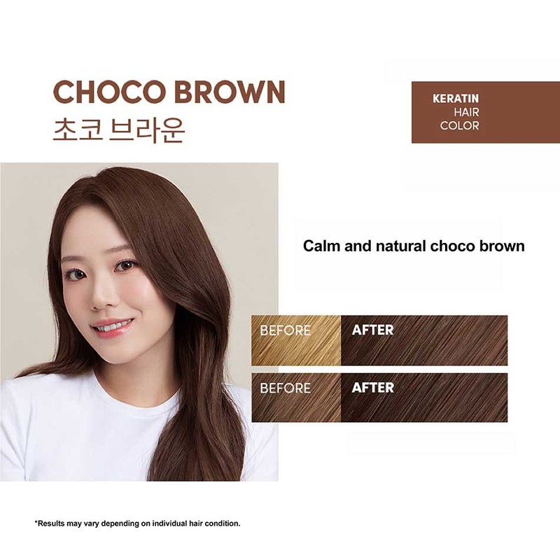 Moremo Keratin Hair Color (Choco Brown) 60g&60g