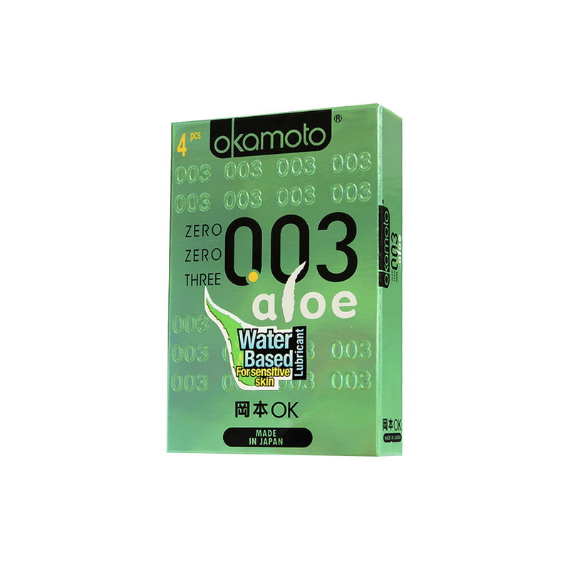 Okamoto 003 Aloe Condoms, 10pcs