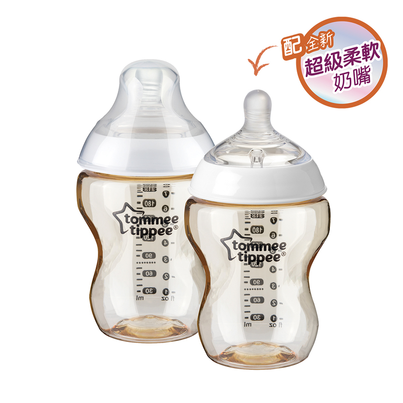 Tommee Tippee Closer to Nature 260ml PPSU Bottle with Super Soft Medium Flow Teat